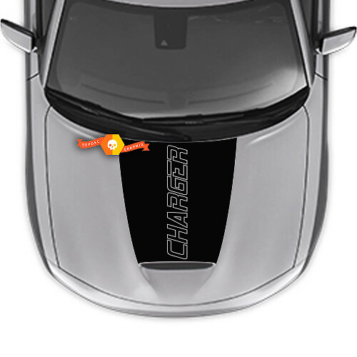 Vinilo Adhesivo Contorno de Capó Charger para Dodge Charger 2015-2024