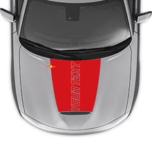 Calcomanía de vinilo personalizada con contorno de texto para capó Dodge Charger 2015-2024_3