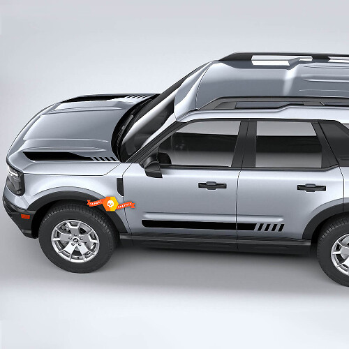 Ford Bronco Sport Primera Edición Kit Calcomanías de Rayas Laterales y Capó Pegatinas
