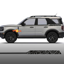 Kit de Vinilos de Franjas Laterales Topográficas para Musclecar horse Sport Primera Edición_4