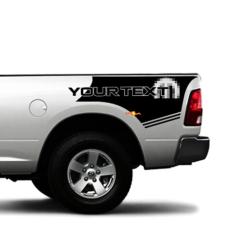 Kit de Vinilo Personalizado Estilo Mopar para Cabecera de Cama Dodge Ram