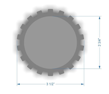 Insignia de aluminio de metal 4x4 con clasificación Sasquatch, emblema de engranaje de cabecera de aluminio
 2