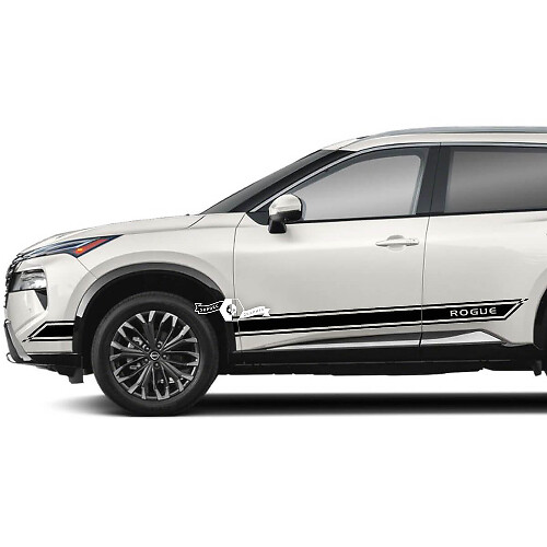 Par Nissan Rogue puerta lateral panel basculante rayas pegatina vinilo gráfico
