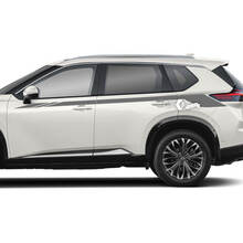 2x Nissan Rogue Side Up Door Stripes Pegatina Calcomanía Vinilo Gráfico
 2