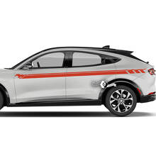 Par Musclecar Musclecarmodel MACH-E MACH E Puertas Línea Rayas Puerta lateral Calcomanías de vinilo
 2