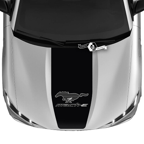 Hood Ford Mustang MACH-E MACH E Logo Calcomanías de vinilo
