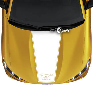 Hood Ford Mustang MACH-E MACH E Logotipo recto Contorno Calcomanía Pegatinas de vinilo
