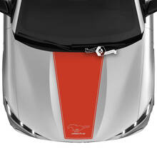 Hood Ford Mustang MACH-E MACH E Logotipo recto Contorno Calcomanía Pegatinas de vinilo
 3