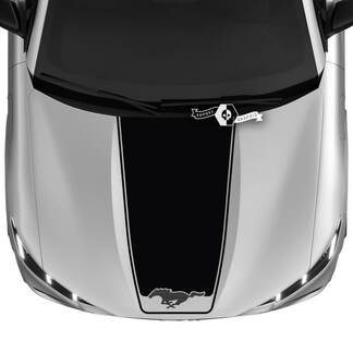 Hood Ford Mustang MACH-E MACH E Logotipo recto Líneas de contorno Calcomanías de vinilo
