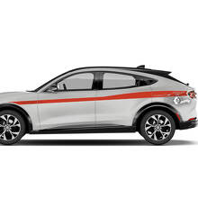 Par Ford Mustang MACH-E MACH E Guardabarros delantero Línea superior Rayas Puerta lateral Guardabarros trasero Calcomanías de vinilo
 2