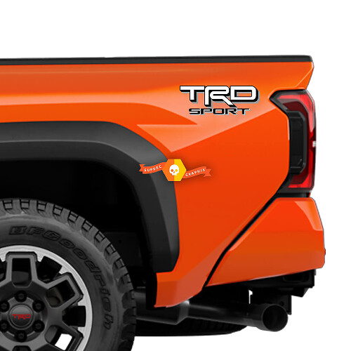 Par de pegatinas laterales de vinilo estilo deportivo TRD para cama de Toyota Tacoma
