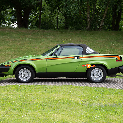 Kit de Calcomanías Vinilo de Rayas Laterales Estilo Retro para Triumph TR7