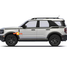 Pequeñas de 2 puertas superiores calcomanías de rayas laterales para Ford Bronco
 2
