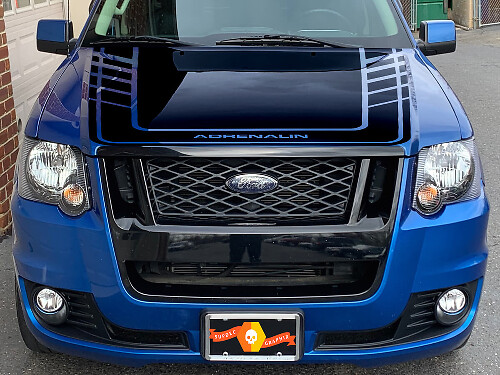 Adhesivo de Vinilo para Capó Adrenalin para Musclecar Explorer Sport Trac Adrenalin 2007-2010 SVT V8