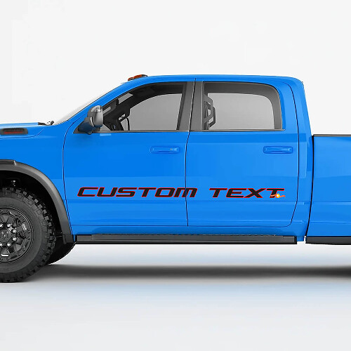 Kit de Vinilos con Letras Personalizadas para Puerta Lateral para Dodge Ram Power Wagon