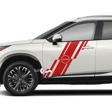 Par Nissan Rogue puerta lateral guardabarros trasero pegatina calcomanía vinilo gráfico
 2
