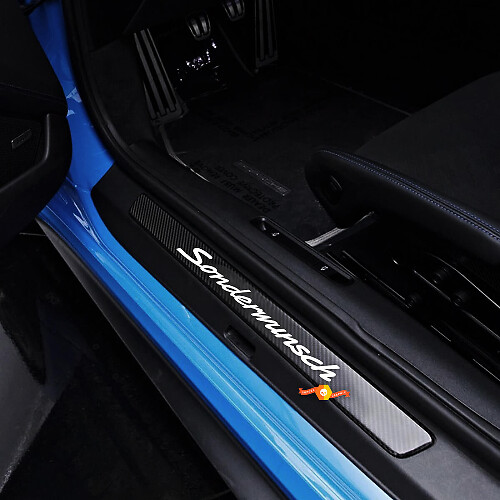 Calcomanía de vinilo para umbral de puerta Sonderwunsch para Porsche 911 GT3 RS (992)