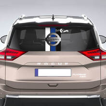 Calcomanía de ventana trasera para Nissan Rogue Vinilo Adhesivo Gráfico Tri colores Rayas
 2