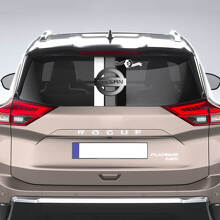 Calcomanía de ventana trasera para Nissan Rogue Vinilo Adhesivo Gráfico Tri colores Rayas
 3