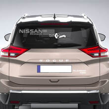 Nissan Rogue EE. UU. Bandera estadounidense ventana trasera vinilo adhesivo gráfico
 2