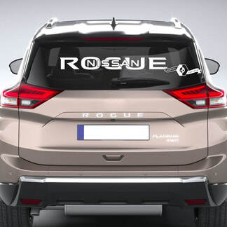 Gráfico de calcomanía de vinilo para ventana con logotipo de Nissan Rogue
