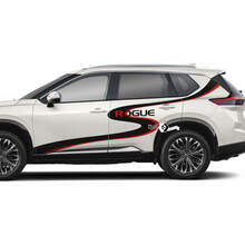 Gráfico adhesivo de vinilo para puertas laterales Nissan Rogue S Wave
 2