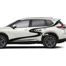 Gráfico adhesivo de vinilo para puertas laterales Nissan Rogue S Wave
 3