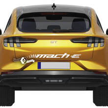 Calcomanía de rayas traseras a cuadros para Ford Mustang MACH-E MACH E Vinilo adhesivo
 5