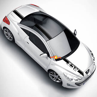 Peugeot RCZ-Juego de cuerpo completo, pegatina para capó de coche deportivo, decoración de techo trasero, vinilo
