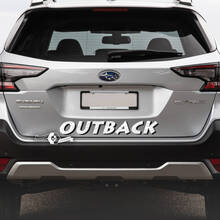 Subaru Outback - Adhesivo de vinilo con mapa topográfico trasero
 2