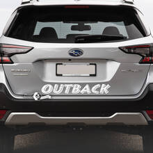 Subaru Outback - Adhesivo de vinilo con mapa topográfico trasero
 3