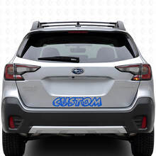 Vinilo adhesivo personalizado estilo forestal para la puerta del maletero de Subaru Outback_2