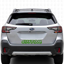 Vinilo adhesivo personalizado estilo forestal para la puerta del maletero de Subaru Outback_3