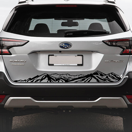 Vinilo adhesivo para portón trasero Mountain Range para Subaru Outback