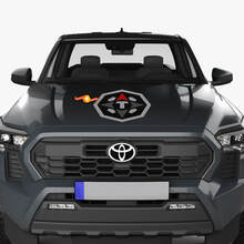 Etiqueta engomada de la calcomanía del logotipo del capó de Toyota Tacoma Trailhunter 2024
 4
