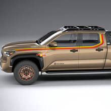 Toyota Tacoma Vintage Stripes para Trailhunter 2024 TRD PRO, SR5, etiqueta adhesiva PreRunner
 5