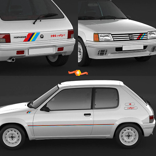 Kit de calcomanías de rayas Peugeot 205 Rallye Vinilo Pegatinas
