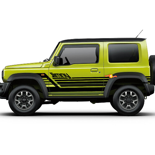 Calcomanía de vinilo con diseño de rayas retro para las puertas laterales de Suzuki JIMNY
