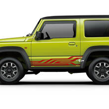 Suzuki JIMNY Geometry Side Stripes Puertas calcomanías gráficas
 2