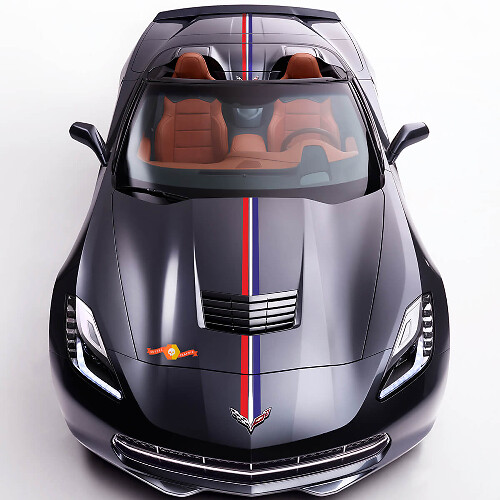 Chevrolet C7 Stingray Grand Sport Z06 Twilight Edition Calcomanías de rayas Pegatinas
