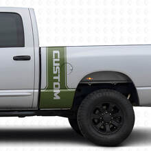 Kit de vinilo adhesivo de franjas laterales traseras CastomLettering para Dodge Ram Power Wagon_3
