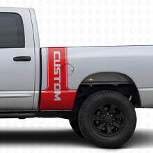 Kit de vinilo adhesivo de franjas laterales traseras CastomLettering para Dodge Ram Power Wagon_4