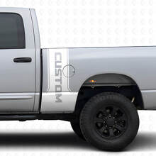 Kit de vinilo adhesivo de franjas laterales traseras CastomLettering para Dodge Ram Power Wagon_5