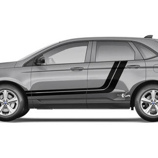 2x Side Ford Edge Doors Vinyl Stripes calcomanía gráfica de vinilo para el cuerpo
