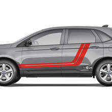 2x Side Ford Edge Doors Vinyl Stripes calcomanía gráfica de vinilo para el cuerpo
 3