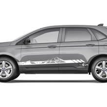 2x Side Mountains Ford Edge Doors Vinyl Stripes calcomanía para el cuerpo calcomanía gráfica de vinilo 3
 3