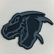 Insignia 3D Insignias de guardabarros Emblema TRX Dinosaurio Dodge
 3