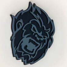 Emblema de insignias de guardabarros con insignia 3D de Angry Yeti Sasquatch
 3