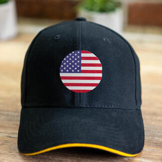 Sombrero de camionero americano con bandera de EE. UU., gorra de béisbol con logotipo de Toyota bordado

