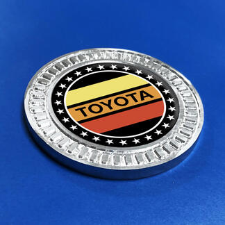 Insignia 3D Toyota Vintage Stars TRD Metal Aluminio Emblema
